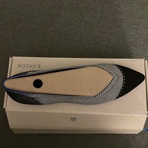 Brand new in box ROTHYS pointed toe flat size 9.5